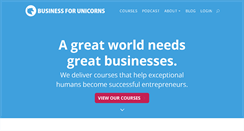 Desktop Screenshot of businessforunicorns.com